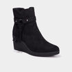 Boots compensées noir femme