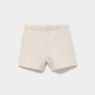 Short molletonn&eacute; coton beige b&eacute;b&eacute; gar&ccedil;on