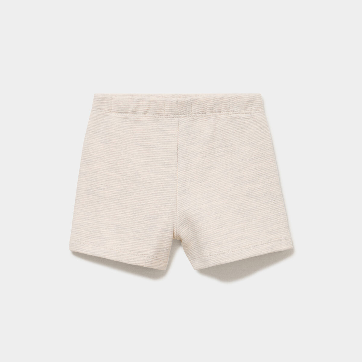 Short molletonn&eacute; coton beige b&eacute;b&eacute; gar&ccedil;on