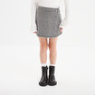 Jupe-short ajustée détail boutons ecru fille