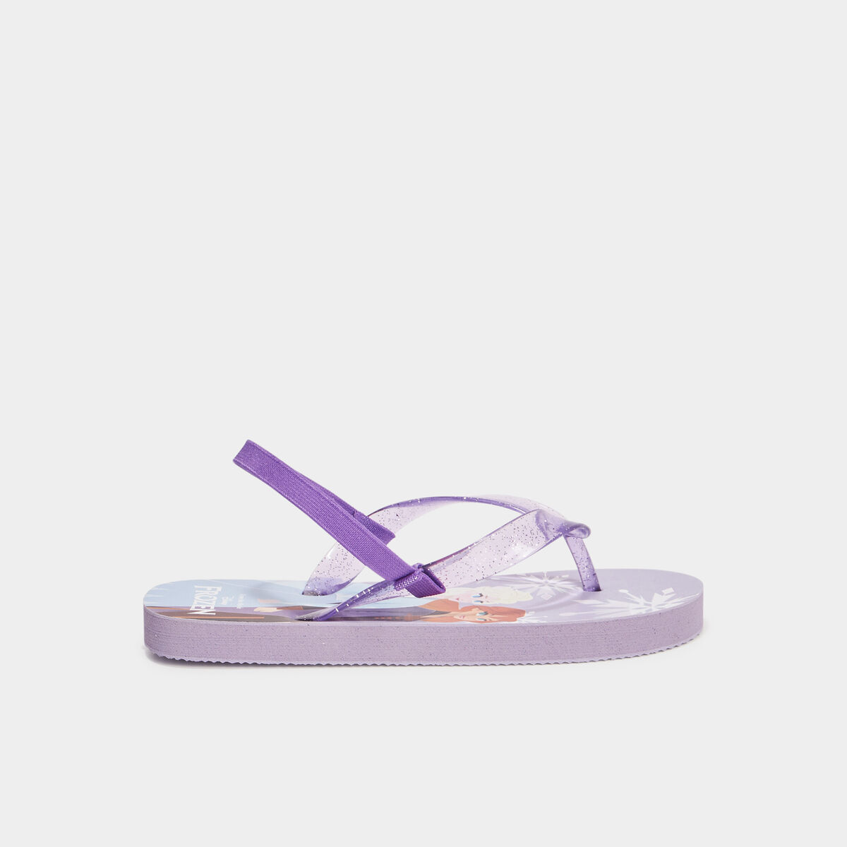 Tongs Reine des neiges parme fille