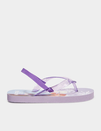 Tongs Reine des neiges parme fille