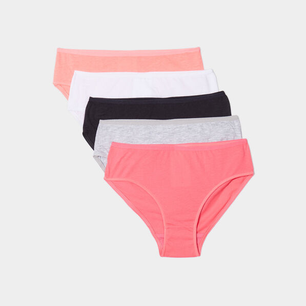 Lot 5 culottes coton rose clair fille