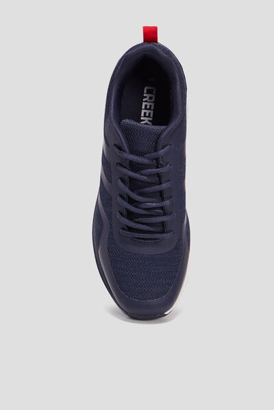 Baskets running à lacets Creeks bleu marine homme