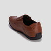 Mocassins confort &agrave; bout carr&eacute; marron homme