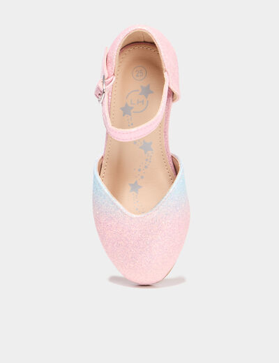 Babies c&eacute;r&eacute;monie &agrave; talons paillettes multicolore fille