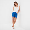 Short en jean slim bleu roi femme