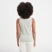 Débardeur bretelles larges coton vert clair femme