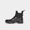 Bottines de pluie chelsea avec boucles noir femme