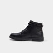 Bottines &agrave; lacets avec zip c&ocirc;t&eacute; noir homme