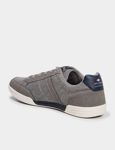 Tennis basses en toile Lee Cooper gris homme