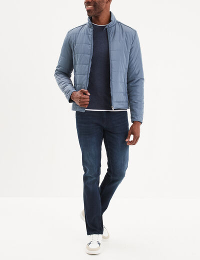 T-shirt col rond Creeks bleu marine homme