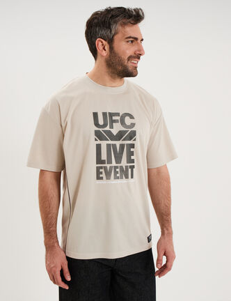 T-shirt manches courtes UFC sable homme
