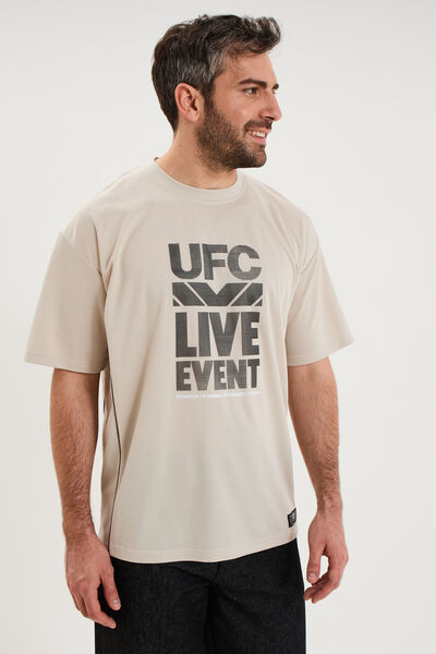 T-shirt manches courtes UFC sable homme