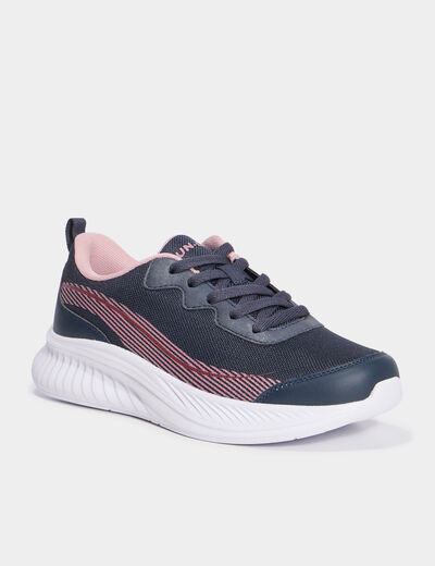 Baskets running bleu marine femme