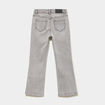 Jean flare 5 poches avec clous denim gris fille