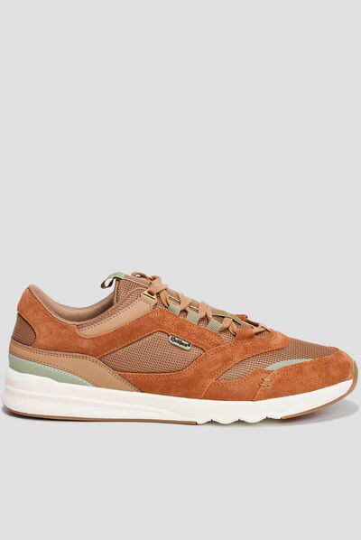 Baskets running en cuir Kickers Koolflex marron homme