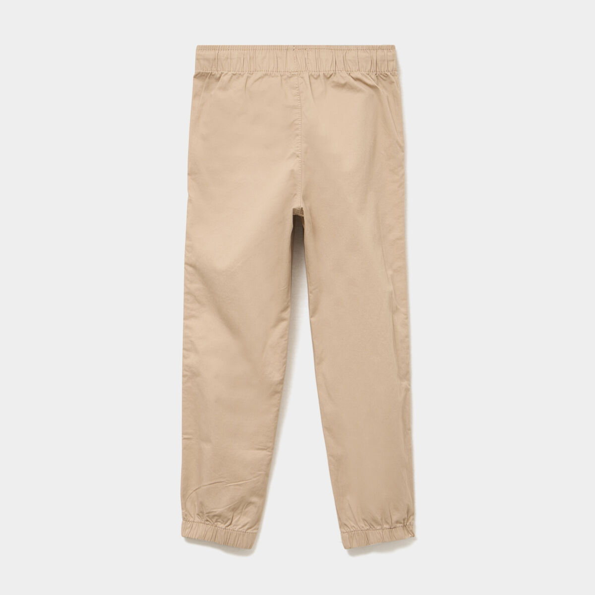 Pantalon battle taille &eacute;lastiqu&eacute;e coton beige gar&ccedil;on