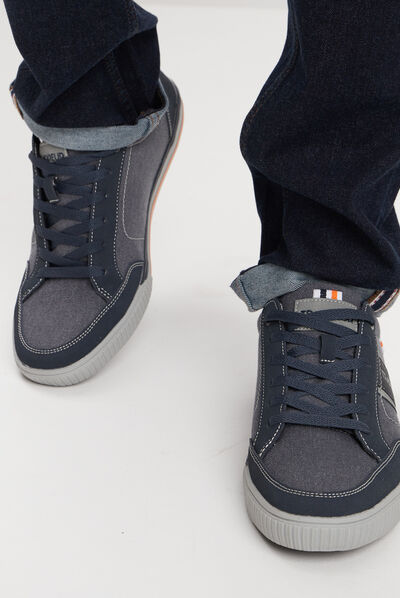 Tennis à lacets Trappeur bleu marine homme