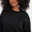 Sweat col rond manches longues noir femme