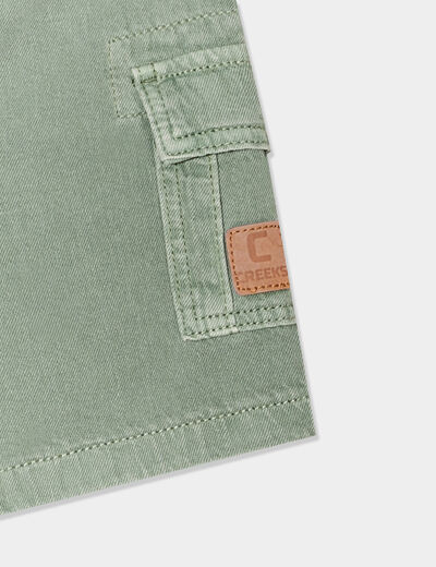 Short cargo coton Creeks vert kaki bébé garçon