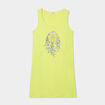 Chemise de nuit sans manches coton vert anis femme