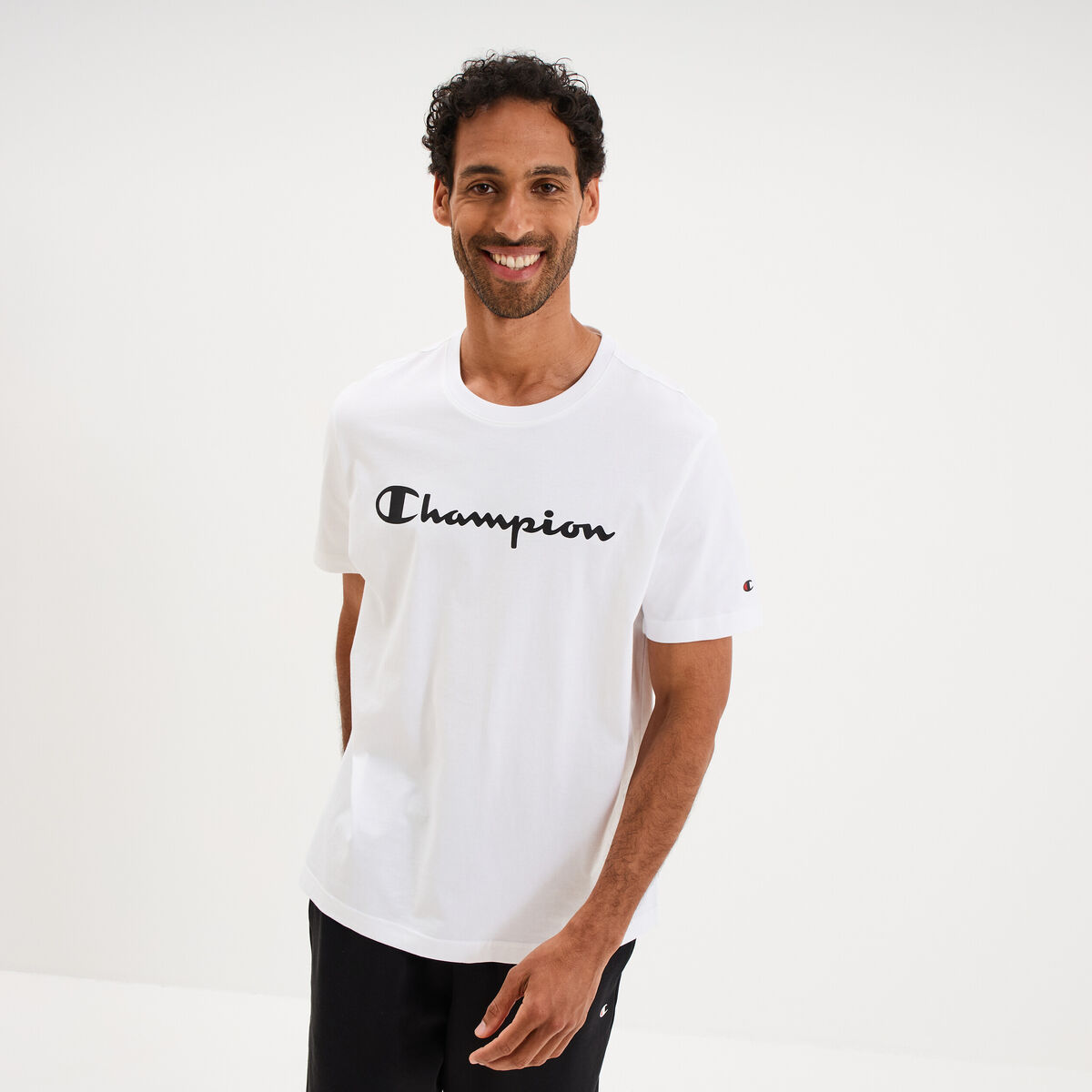T-shirt manches courtes coton Champion blanc homme