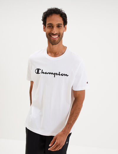T-shirt manches courtes coton Champion blanc homme