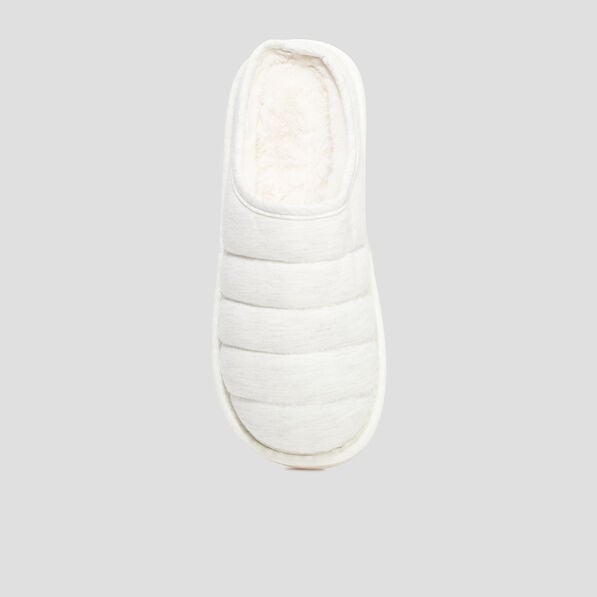 chaussons mules fourres gris femme Chaussons mules fourrés gris femme