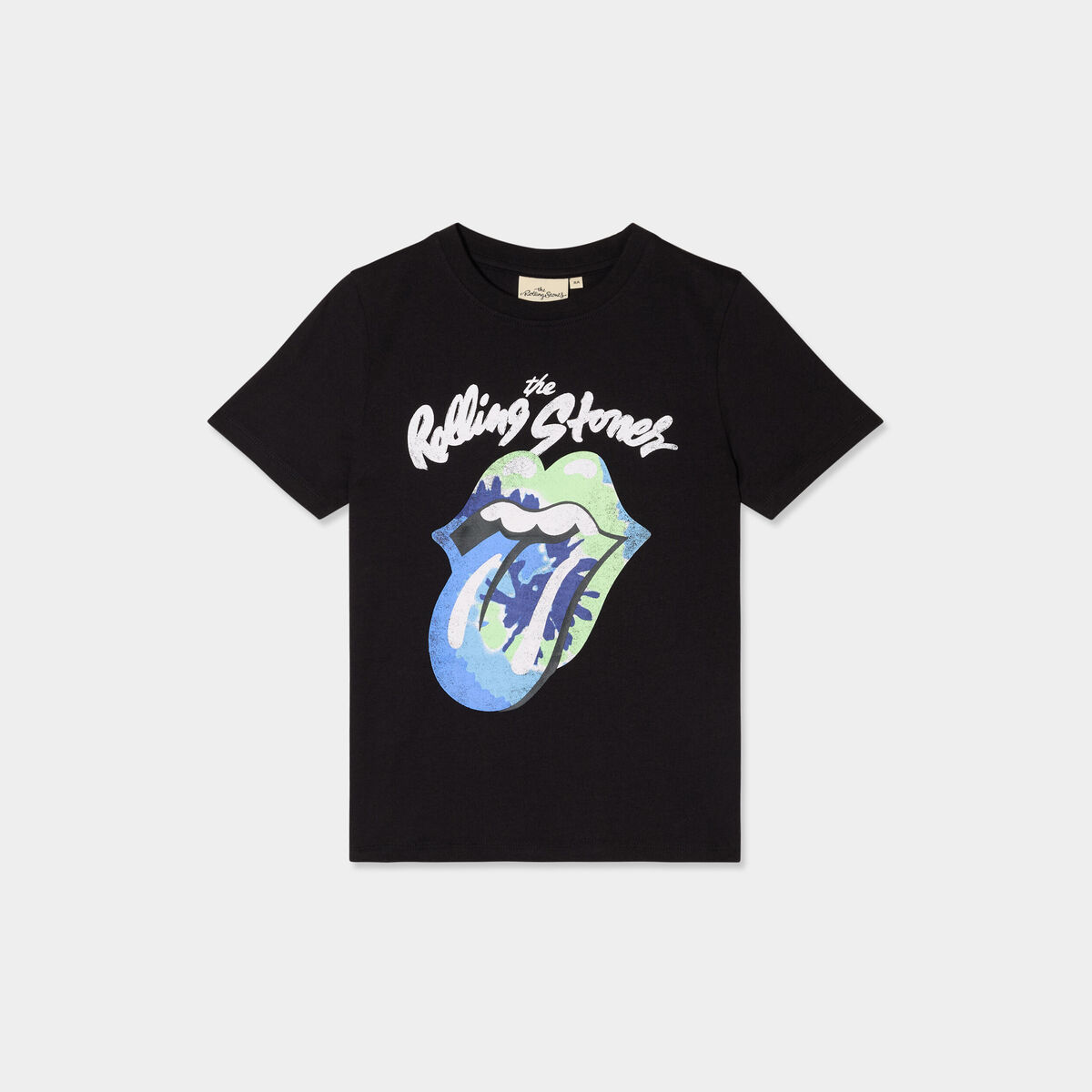 T-shirt manches courtes Rolling Stones noir gar&ccedil;on