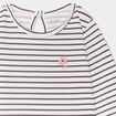 T-shirt manches longues col rond coton ecru bébé fille