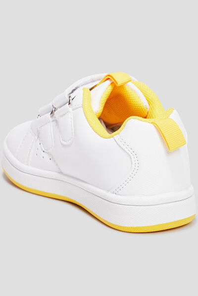 Tennis basses à scratchs Pokémon Pikachu blanc garçon