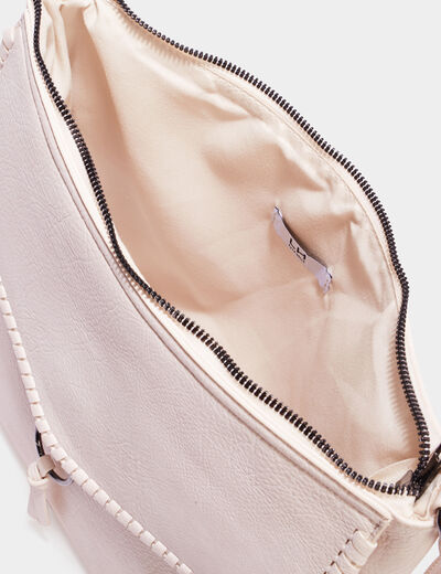Sac porté-épaule avec détail laçage blanc femme
