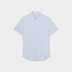 Chemise droite manches courtes bleu ciel homme