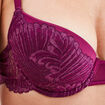 Soutien-gorge corbeille paddé dentelle rouge femme
