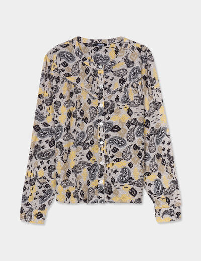 Blouse manches longues Liberto ecru femme