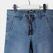 Bermuda droit en jean denim double stone garçon