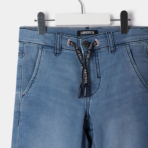 bermuda droit en jean denim double stone garcon Bermuda droit en jean denim double stone garçon
