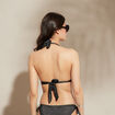 Haut de maillot de bain forme triangle noir femme