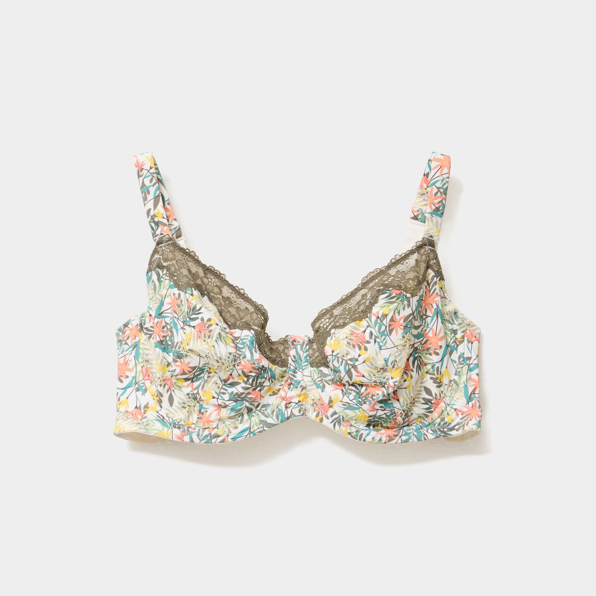 Soutien-gorge emboitant microfibre blanc femme grande taille