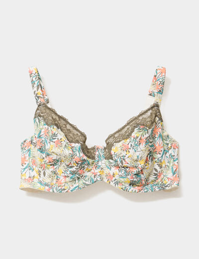 Soutien-gorge emboitant microfibre blanc femme grande taille