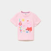 T-shirt manches courtes Peppa Pig rose fille
