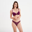 Tanga en dentelle Mosquitos rouge femme