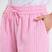 Short taille élastiquée gaze de coton rose vif femme