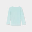 Ensemble pyjama t-shirt effet velours bleu turquoise fille
