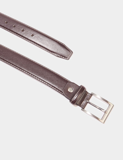 Ceinture marron foncé homme