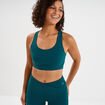 Brassi&egrave;re de sport dos nageur vert canard femme