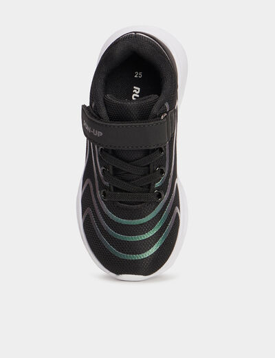 Baskets running scratchs RUN-UP noir garçon