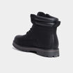 Bottines &agrave; bout rond lacets noir homme