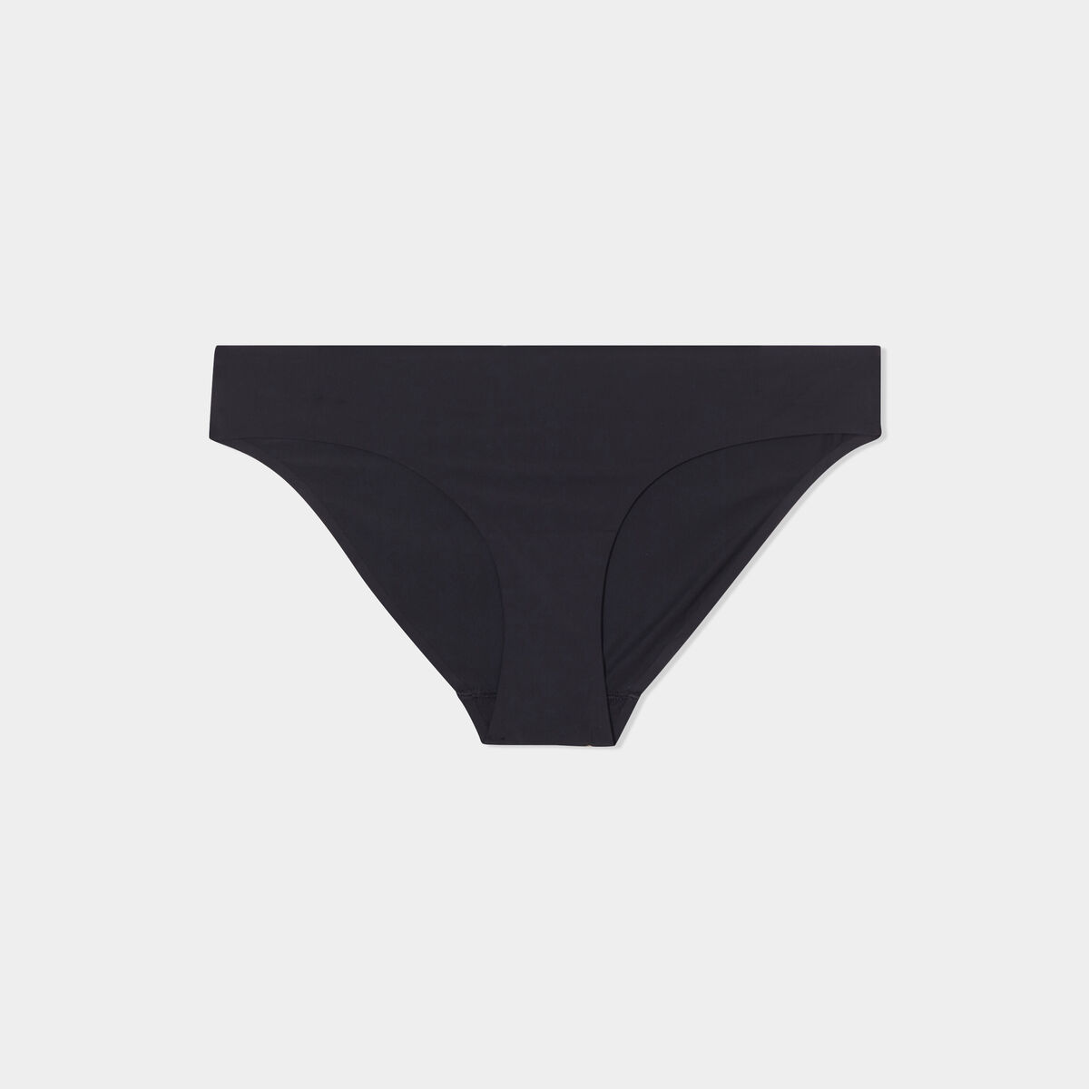 Culotte microfibre sans coutures noir femme